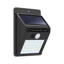 Güneş Enerjili Hareket Sensörlü Duvar Lambası 20 Led