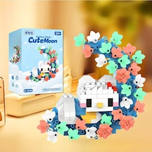 Brıcks Hello Kitty Çiçekli Ay Tasarımlı Dekoratif Yapı Blok Seti