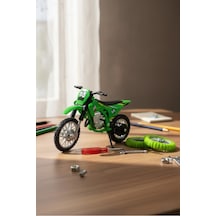 Model Cross Yeşil Motorsiklet Sök Tak Tekerlekli 1:18 Ölçek 3+ Yaş Çok Renkli