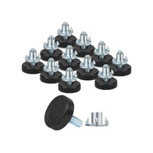 12 Adet Evrensel Mobilya Tesviye Ayakları T-somun İle Güçlü Yük Taşıyan İplik Ayarlanabilir Dengeleyiciler Dolap Sandalye Masa Ayakları