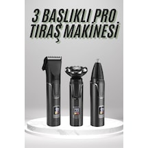 Dijital Göstergeli 3 Başlıklı Tıraş Makinesi Islak Kuru Lazer Öncesi Günlük Mh-hs5931-0951