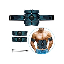Samdoo Kas Geliştirici Seti: Karın Ve Kol Kemerleri, 10 Mod 20 Şiddet, Lcd Ekranlı, Usb Şarjlı Pil 3 Ana Ünite + 3 Kemer Mavi