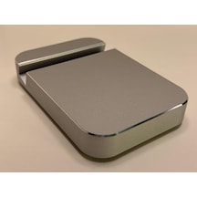 Premium Alüminyum Tablet Standı, Ergonomik Kompakt Tasarım, Tüm Ipad Modelleri İle Uyumlu, Masaüstü Kullanım, Yatay Ve Dikey Kullanım Gümüş Gri