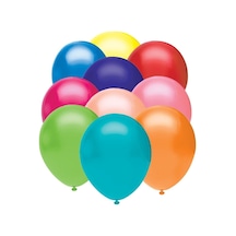 T121183 Balonevi, Karışık Renk, 12'' Baskısız Pastel Balon 100'lü Paket