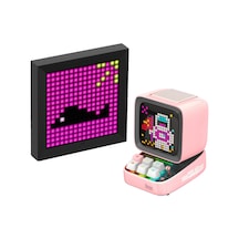 Divoom Ditoo Pro Pembe Bluetooth Hoparlör + Pixoo Led Ekran