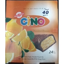 Cino Sütlü Çikolata Kaplı Portakal Parçalı Bar / 25 Gram X 24 Adet