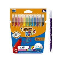Kids 12 Li Keçeli Boya Kalemi+12 Li Plastidecor Silinebilir Mum Pastel Boya