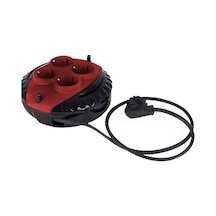 Veetrin 3Mt 3x15Mt Mini Kablolu Makara 4lü Priz