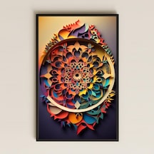 Uv Baskılı Pvc Tablo - Modern Mandala Kesim