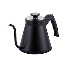 Barista Kahve Gooseneck Kettle - Çelik Kahve Demleme Dripper Kettle - İndüksiyonlu - Paslanmaz Çelik - Siyah, Slim - 1200 Ml Aeropress