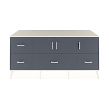 Kronos Konsol 4 Raflı 4 Çekmeceli 3 Kapaklı 176x59x83 Aytaşı-antrasit/antrasit Antrasit/antrasit