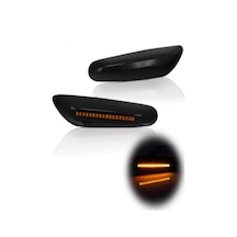 Bmw E90 E87 E60 Kayar Led Çamurluk Sinyalleri Duman Siyah