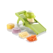 Sebze Kesici Mandolin Patates Kesici, Patates Kızartması Kesici, Yeşil Diğer