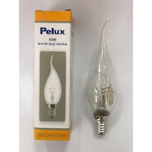 5 Adet Pelux 40w E14 Kıvrık Buji Dimmer Uyumlu