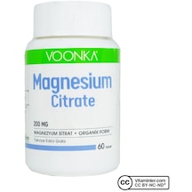 Voonka Magnesium Citrate 200 Mg 60 Tablet