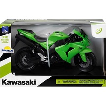 Kawasaki 1/12 Zx-10r 2006 Model Yeşil Motorsiklet - Özel Seri S00042447
