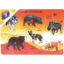 135-136-137 Ahşap Tutmalı Vahşi Hayvanlar