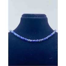 Lapis Lazuli Doğal Taş Kolye Faset Kesim 3 4 Mm Pembe
