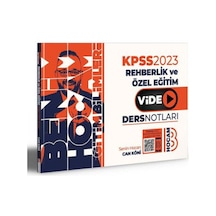 2023 KPSS Eğitim Bilimleri Rehberlik Video Ders Notları- Benim Hocam Yayınları