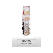 Çanta Organizer 10'lu 37 X 125cm Dolap Düzenleyici - Plastik - Siyah Diğer