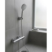 Tedar Krem Duş Başlığı Seti 4 Kademeli El Duşu Spiral Hortumlu Banyo Seti Najmaddin Diğer