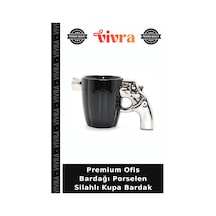 Premium Ofis Bardağı Porselen Silahlı Kupa Bardak Diğer