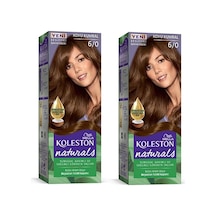 Hubrendy Tedarik Naturals Saç Boyası Koyu Kumral 6/0 2x Paket