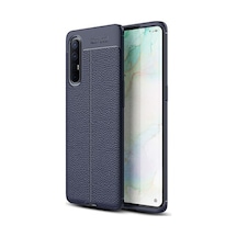 Oppo Reno 3 Pro 5g Kılıf Yoğun Silikon Malzemeli Uzun Ömürlü Niss Premium Kapak Lacivert