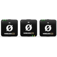 Wireless Me Dual Iki Vericili Kompakt Telsiz Mikrofon Sistemi Siyah