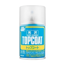 86 Ml. Mr.top Coat Parlak Vernik Sprey Maket Boyası, Mr.hobby B501 Standart