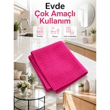 Mikrofiber Temizlik Bezi 40x40 Cm Pembe İz Bırakmayan Çok Amaçlı Temizlik Bezi 10'lu Set