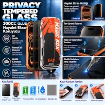 İphone 18 Pro Max Premium Hayalet Temperli Cam Ekran Koruyucu Perfect Fit