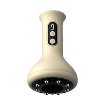 Elektrikli Sıcak Taş Masaj Sıcak Yakı Guasha Aracı Kablosuz Bej