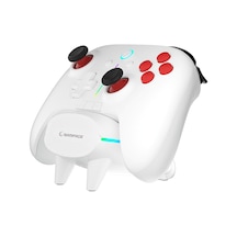 Rampage Hydra Pro Bluetooth + 2.4 Ghz Şarj İstasyonlu RGB Joypad Oyun Kolu Beyaz