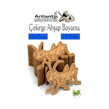 Ahşap Boyama Böcekler 10 Adet 10x15cm Boyama Böcek Figürleri Etkinlik Çocuk Gelişim Motor Beceri Kreş Anasınıfı Mavi
