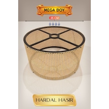 Hardal Hasır Lambader Başlığı 35 Cm Mega Boy Çok Renkli