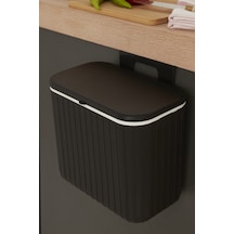 Karaca Home Pino 8 Lt Çöp Kovası Siyah Siyah