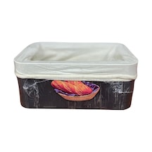 Bybars Bambu Ekmek Sepeti 23x13x7cm, Bambu Ekmeklik, Bambu Ekmek Sunumluk Çok Renkli