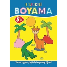 Eğlenceli Boyama - 5 Yaş Üstü 4'lü Pastel Boya Hediyeli- Parıltı Yayınları