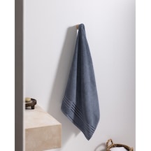 Madame Coco Marnot Bordürü %100 Pamuk Floşlu Banyo Havlusu - Mavi - 70x140 Cm 8684427300152 Çok Renkli
