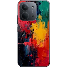 Redmi 15c Uyumlu Renklerin Dansı Baskılı Silikon Kılıf Renkli