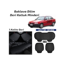 Opel Astra F 1991-1997 Arası Siyah Deri Oto Koltuk Minderi