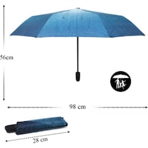 Marlux Yağmur Damla Desenli Otomatik Çanta Boy Bayan Şemsiyesi