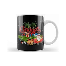 Yılbaşı Yeni Yıl Konseptli Merry Christmas 011 Kupa Bardak Porselen No16524 Karışık