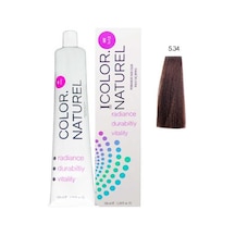 Color Naturel Kalıcı Saç Boyası 100 Ml 5.34 Koyu Altın Bakır
