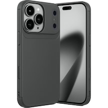 Newface Apple Uyumlu iPhone 17 Pro Auto Focus Karbon Kapak - Gri gri