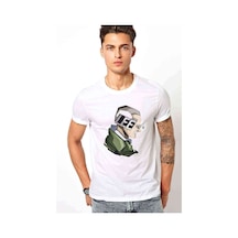 Stan Lee Marvel Baskılı Beyaz Erkek Tshirt
