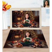 Bk Gift Kişiye Özel Kadın Yılbaşı Karikatür Tasarımlı 1000 Parça Profesyonel Puzzle-3, 1000 Puzzle, Yeni Yıl Hediyesi, Yılbaşı Hediyesi Kobitmeyencom3