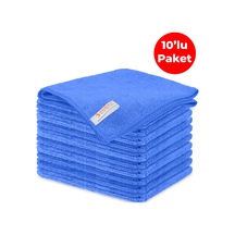 Mulpex Mikrofiber Genel Temizlik Bezi Mavi 40X40 cm. - 10 Adet