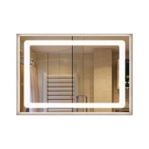 Led Işıklı Mobilya, 50x70 Cm Şık Ve Modern Tasarım Açık Gri